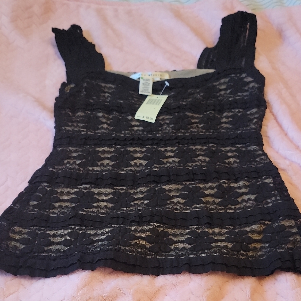 Elegant Black Lace Top